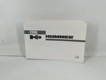 2008 Hummer H3 Owners Manual Book Guide P/N:15862068 A OEM Used Auto Parts