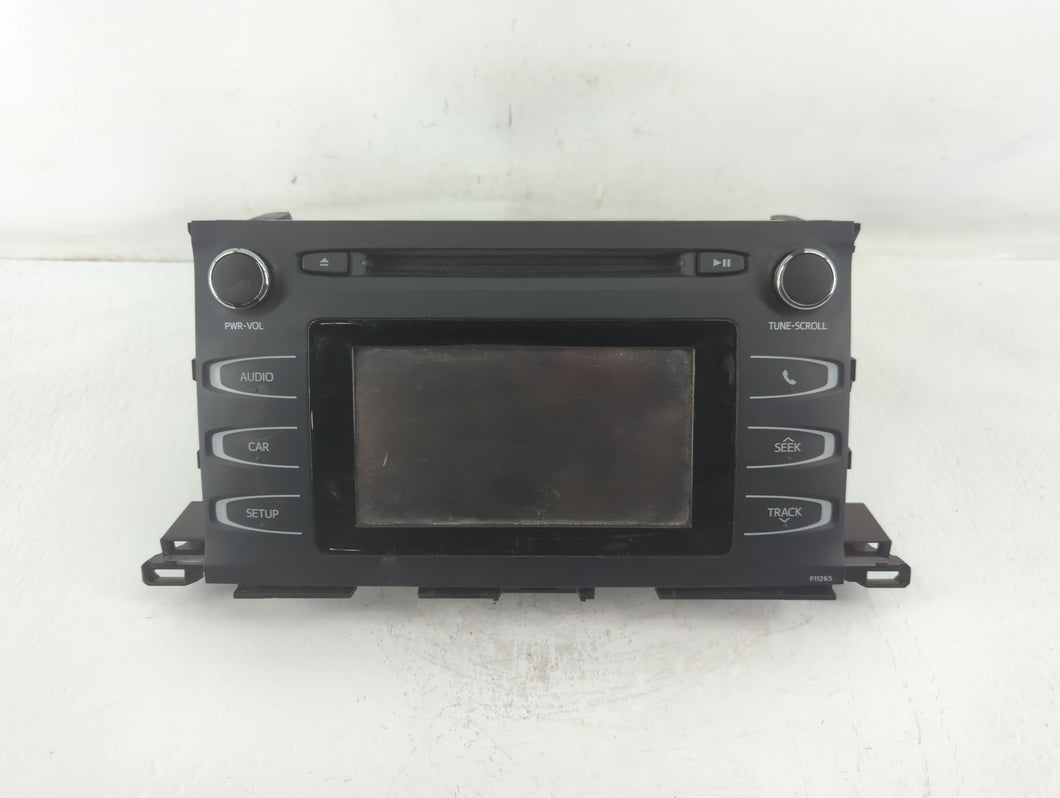 2016 Toyota Highlander Radio AM FM Cd Player Receiver Replacement P/N:86140-0E200 Fits OEM Used Auto Parts