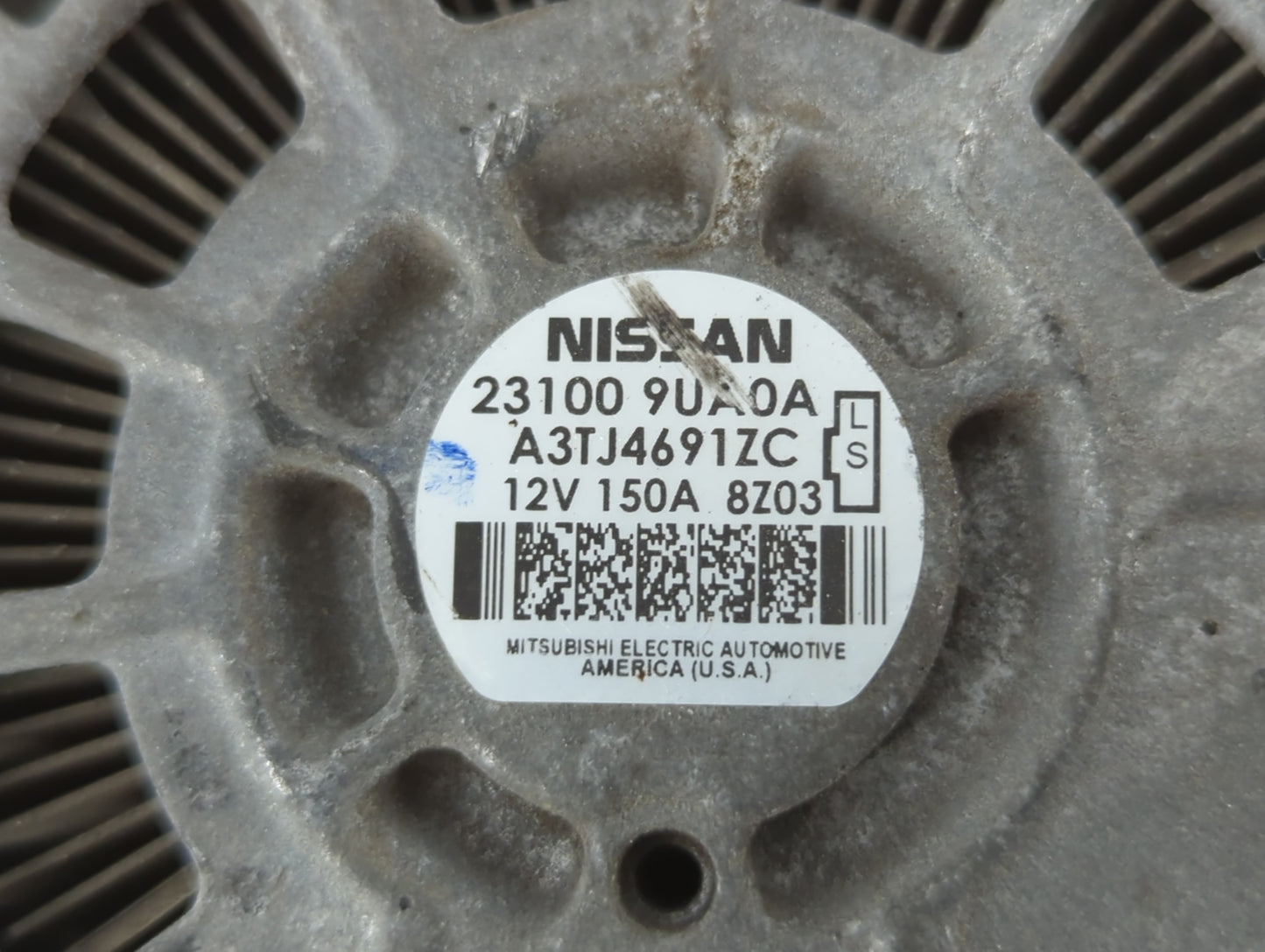 2019-2021 Nissan Maxima Alternator Replacement Generator Charging Assembly Engine OEM P/N:23100 9UA0A Fits OEM Used Auto Parts - Oemusedautoparts1.com