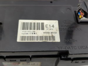 2011-2013 Hyundai Sonata Climate Control Module Temperature AC/Heater Replacement P/N:97250-4R102 Fits Fits 2011 2012 2013 OEM Used Auto Parts