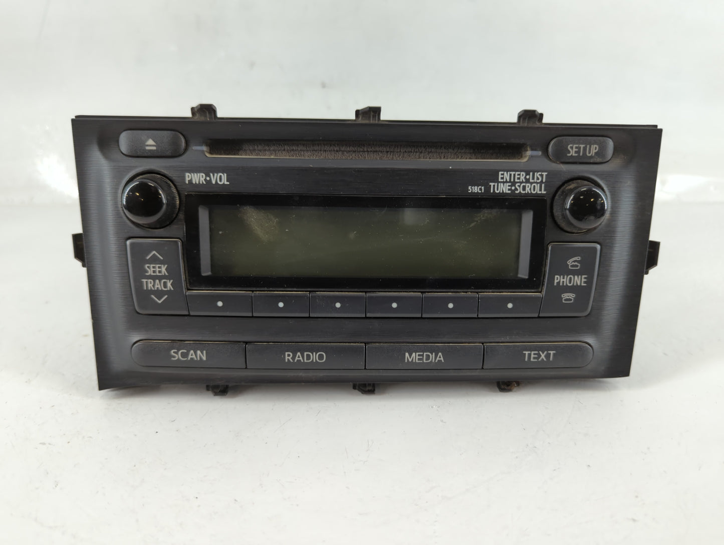 2012-2014 Toyota Prius Radio AM FM Cd Player Receiver Replacement P/N:86120-52D10 Fits Fits 2012 2013 2014 OEM Used Auto Parts - Oemusedautoparts1.com