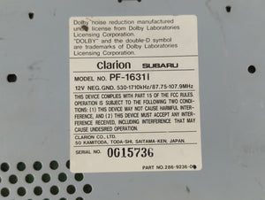 2001-2004 Subaru Legacy Radio AM FM Cd Player Receiver Replacement P/N:PF-16311 Fits Fits 2001 2002 2003 2004 OEM Used Auto Parts