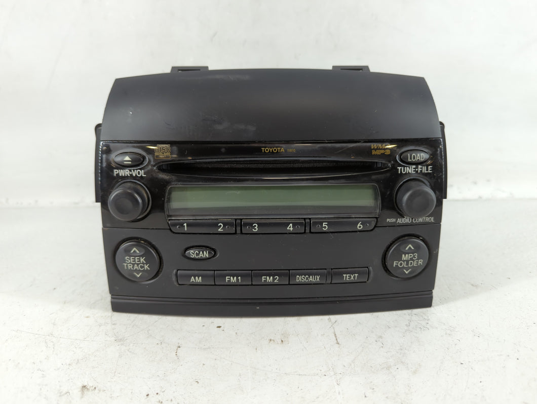 2006-2007 Toyota Sienna Radio AM FM Cd Player Receiver Replacement P/N:86120-AE050 Fits Fits 2006 2007 OEM Used Auto Parts