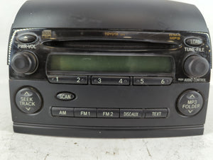 2006-2007 Toyota Sienna Radio AM FM Cd Player Receiver Replacement P/N:86120-AE050 Fits Fits 2006 2007 OEM Used Auto Parts