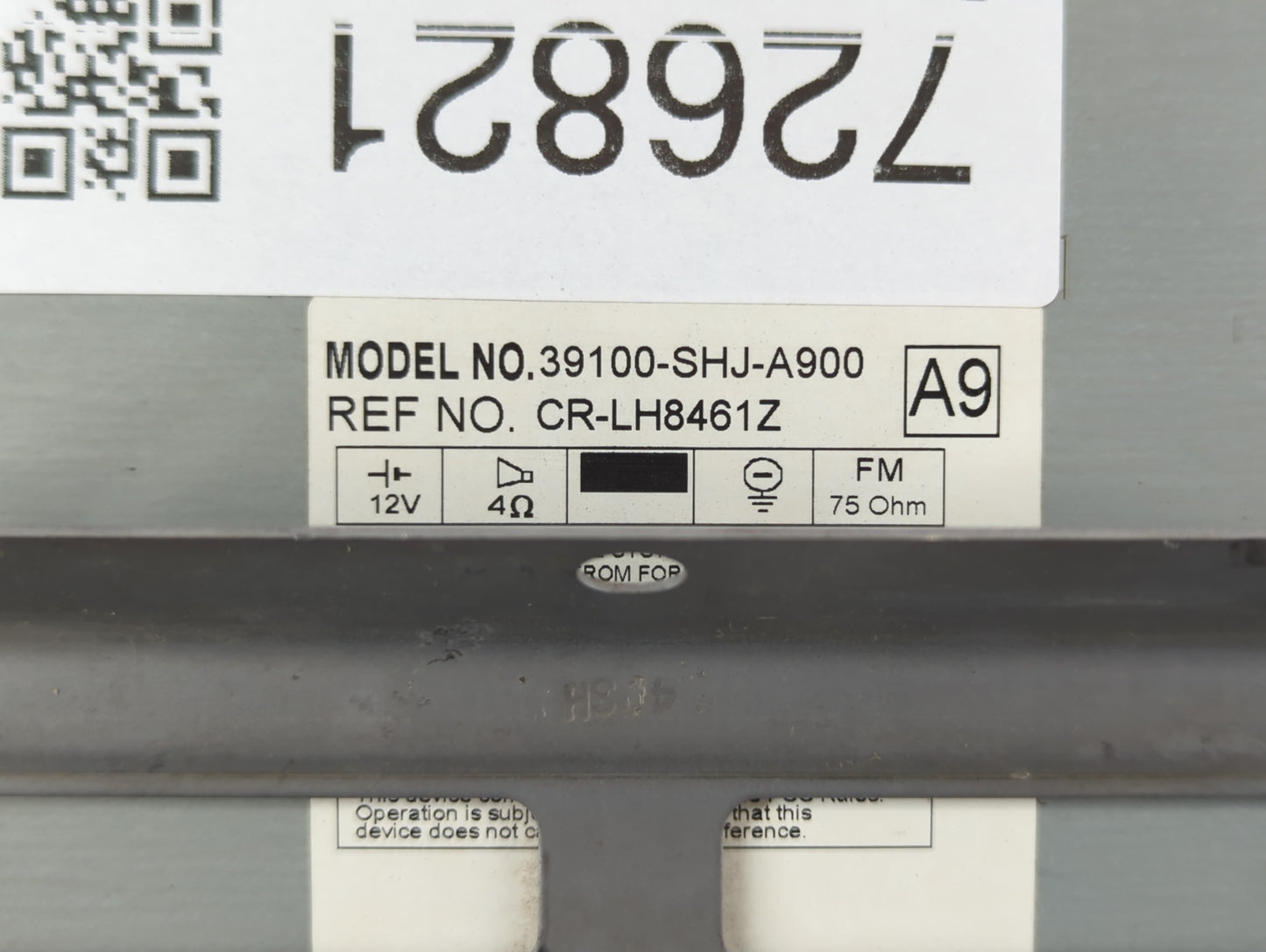 2005-2010 Honda Odyssey Radio AM FM Cd Player Receiver Replacement P/N:39100-SHJ-A900 Fits Fits 2005 2006 2007 2008 2009 2010 OEM Used Auto Parts - Oemusedautoparts1.com