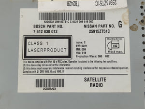 2010-2012 Nissan Sentra Radio AM FM Cd Player Receiver Replacement P/N:7 612 830 012 Fits Fits 2010 2011 2012 OEM Used Auto Parts