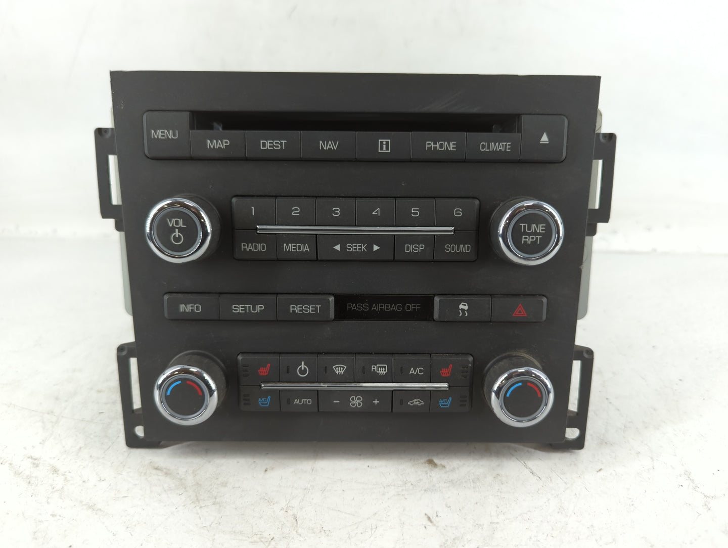 2009 Lincoln Mks Radio AM FM Cd Player Receiver Replacement P/N:8A5T 19C156BC NAU-4203 Fits OEM Used Auto Parts - Oemusedautoparts1.com