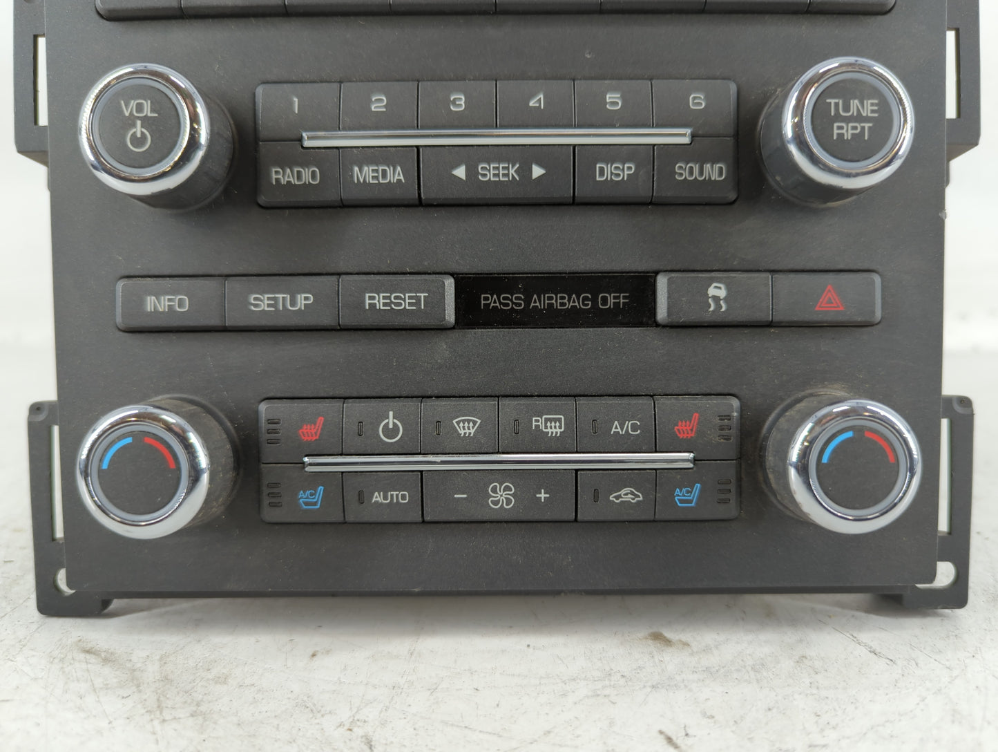 2009 Lincoln Mks Radio AM FM Cd Player Receiver Replacement P/N:8A5T 19C156BC NAU-4203 Fits OEM Used Auto Parts - Oemusedautoparts1.com