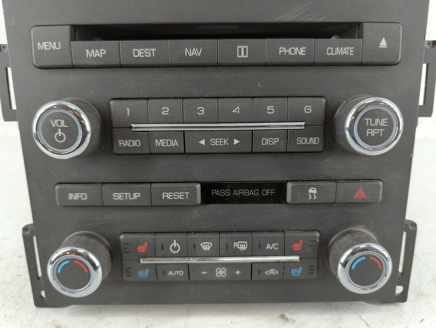 2009 Lincoln Mks Radio AM FM Cd Player Receiver Replacement P/N:8A5T 19C156BC NAU-4203 Fits OEM Used Auto Parts - Oemusedautoparts1.com