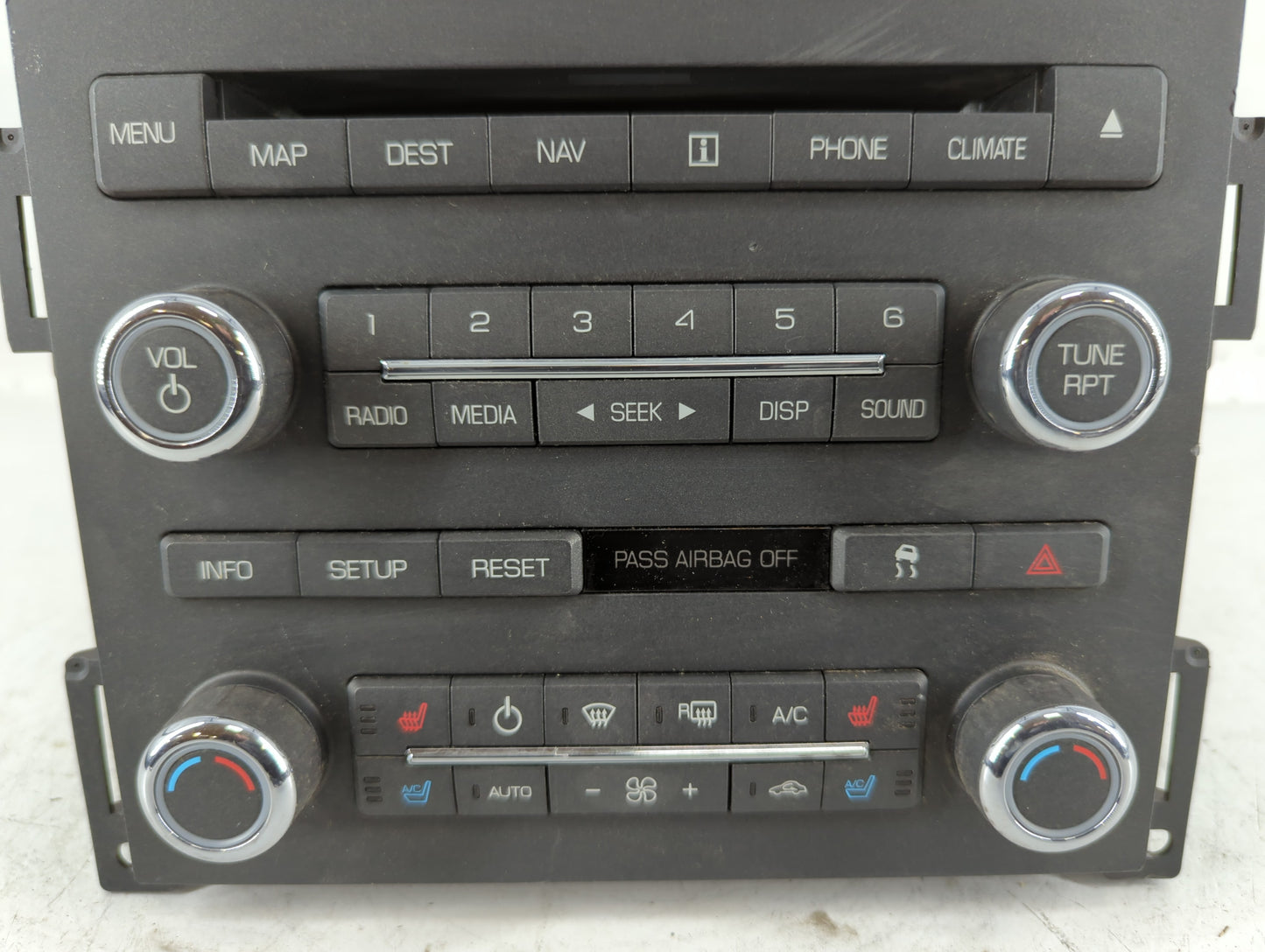 2009 Lincoln Mks Radio AM FM Cd Player Receiver Replacement P/N:8A5T 19C156BC NAU-4203 Fits OEM Used Auto Parts - Oemusedautoparts1.com