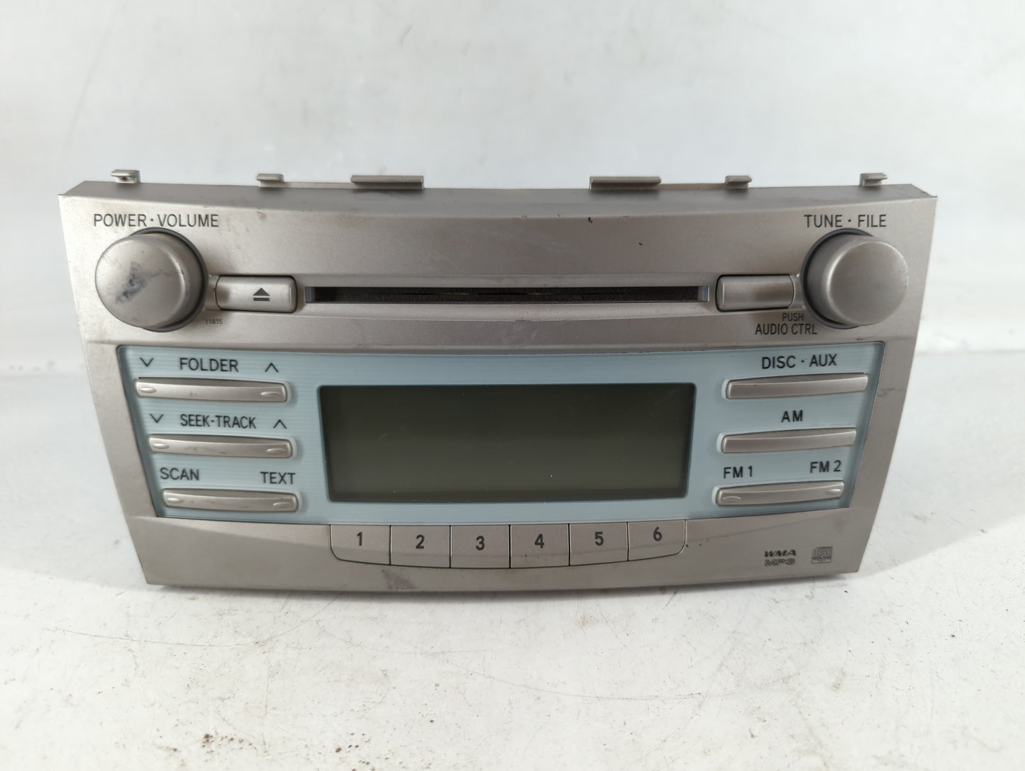 2007-2009 Toyota Camry Radio AM FM Cd Player Receiver Replacement P/N:86120-33890 Fits Fits 2007 2008 2009 OEM Used Auto Parts - Oemusedautoparts1.com
