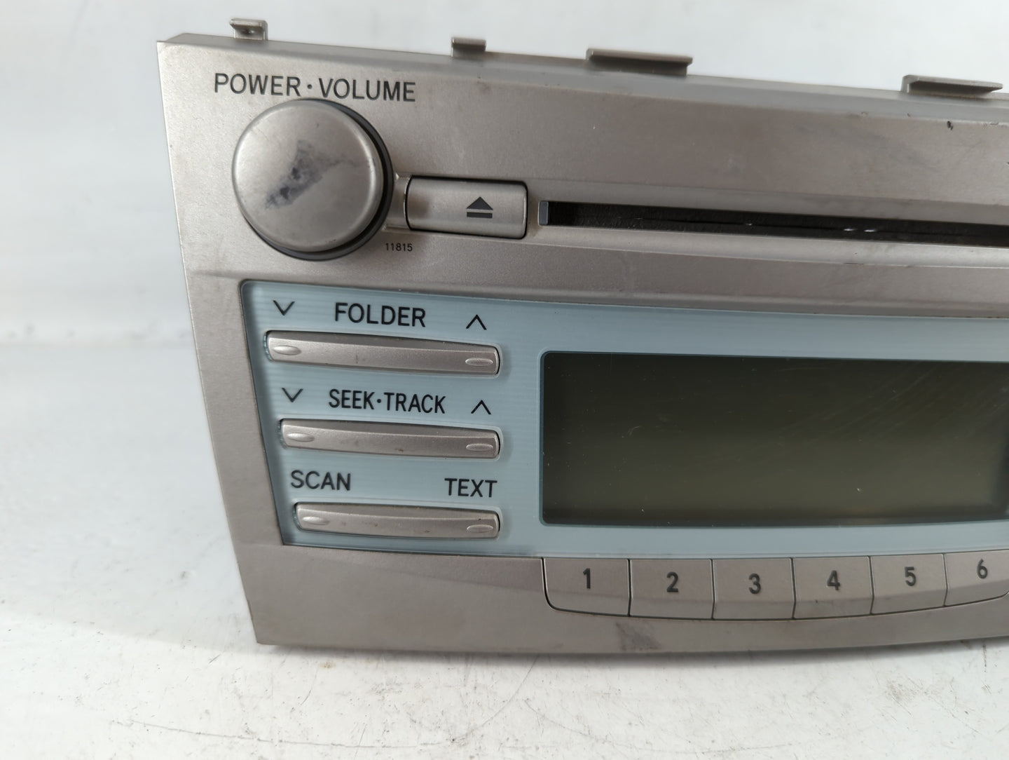 2007-2009 Toyota Camry Radio AM FM Cd Player Receiver Replacement P/N:86120-33890 Fits Fits 2007 2008 2009 OEM Used Auto Parts - Oemusedautoparts1.com