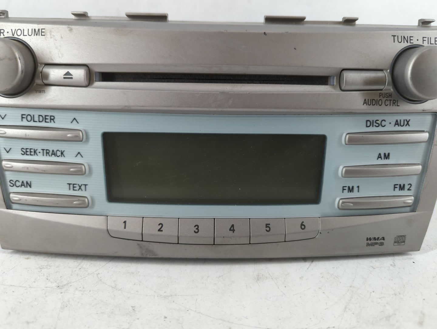 2007-2009 Toyota Camry Radio AM FM Cd Player Receiver Replacement P/N:86120-33890 Fits Fits 2007 2008 2009 OEM Used Auto Parts - Oemusedautoparts1.com