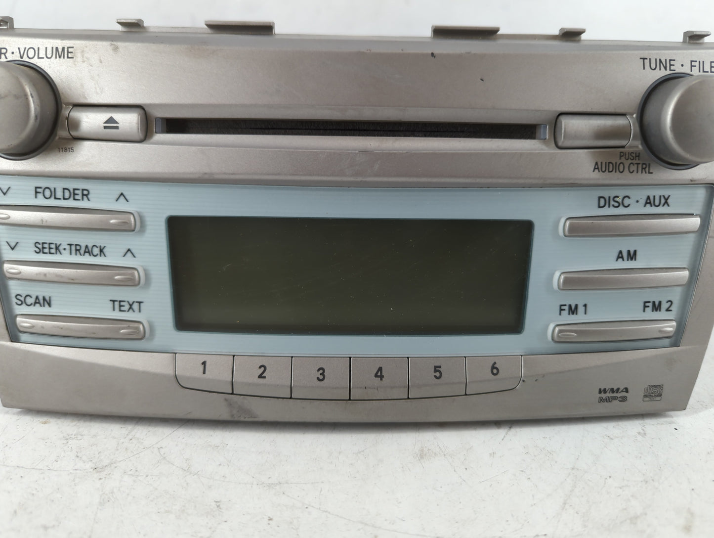 2007-2009 Toyota Camry Radio AM FM Cd Player Receiver Replacement P/N:86120-33890 Fits Fits 2007 2008 2009 OEM Used Auto Parts - Oemusedautoparts1.com