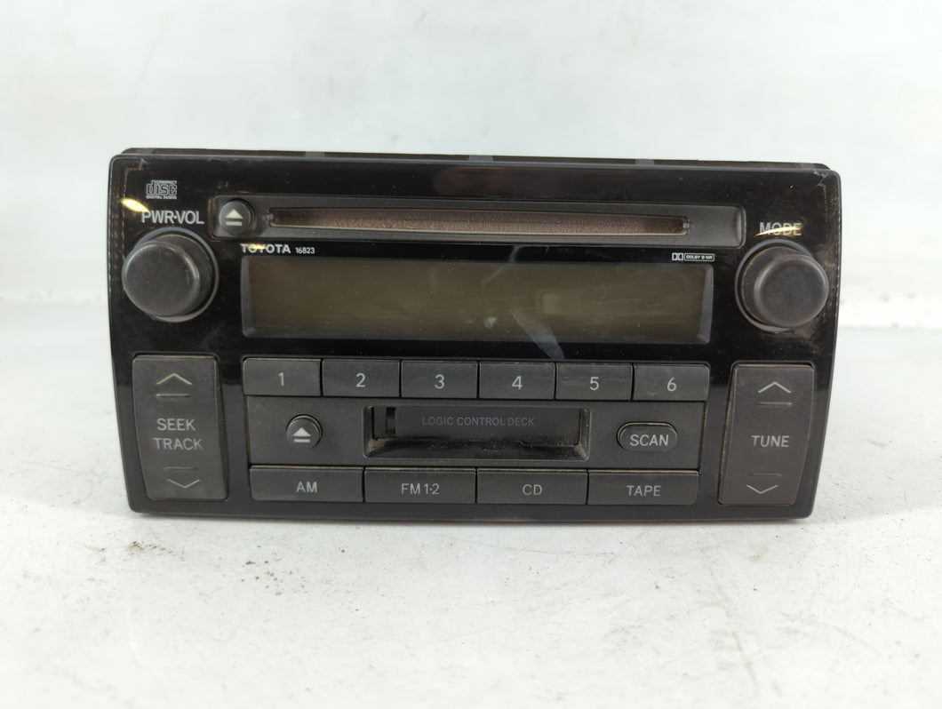 2002-2004 Toyota Camry Radio AM FM Cd Player Receiver Replacement P/N:86120-AA040 Fits Fits 2002 2003 2004 OEM Used Auto Parts