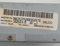 2000-2002 Gmc Yukon Xl Radio AM FM Cd Player Receiver Replacement P/N:16252315 Fits Fits 1995 1996 1998 1999 2000 2001 2002 OEM Used Auto Parts - Oemusedautoparts1.com