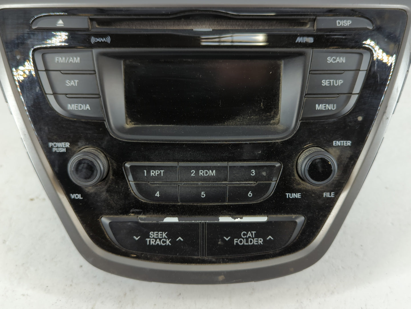 2014-2016 Hyundai Elantra Radio AM FM Cd Player Receiver Replacement P/N:96170-3X156GU Fits Fits 2014 2015 2016 OEM Used Auto Parts - Oemusedautoparts1.com