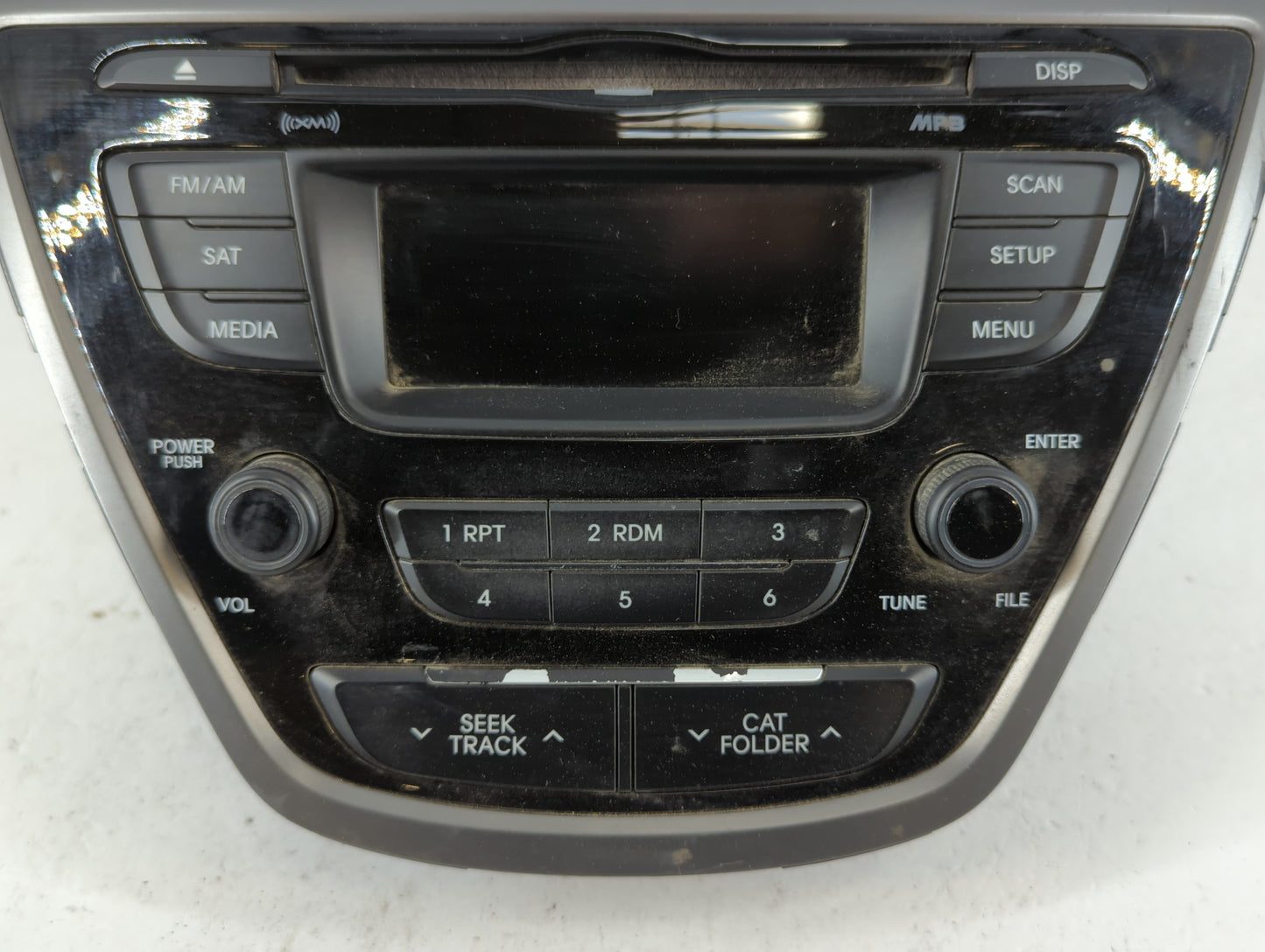 2014-2016 Hyundai Elantra Radio AM FM Cd Player Receiver Replacement P/N:96170-3X156GU Fits Fits 2014 2015 2016 OEM Used Auto Parts - Oemusedautoparts1.com