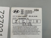 2014-2016 Hyundai Elantra Radio AM FM Cd Player Receiver Replacement P/N:96170-3X156GU Fits Fits 2014 2015 2016 OEM Used Auto Parts - Oemusedautoparts1.com