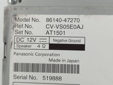 2016-2018 Toyota Prius Radio AM FM Cd Player Receiver Replacement P/N:86140-47270 Fits Fits 2016 2017 2018 OEM Used Auto Parts