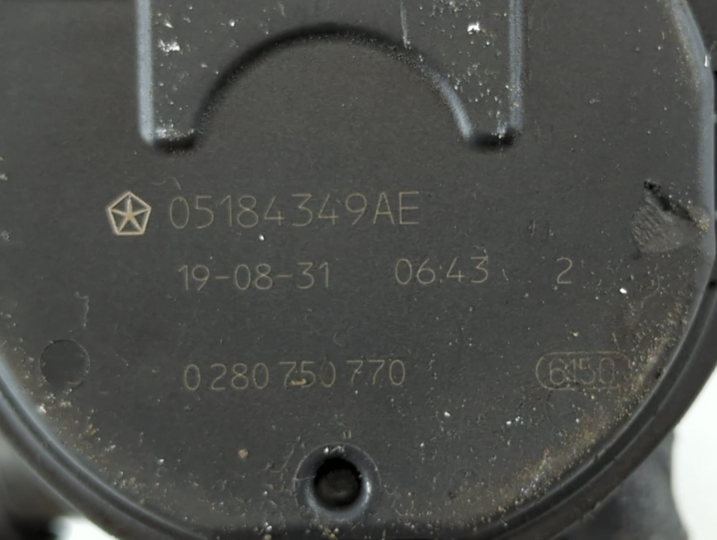 2011-2022 Dodge Durango Throttle Body P/N:0 280 750 770 05184349AE Fits OEM Used Auto Parts - Oemusedautoparts1.com