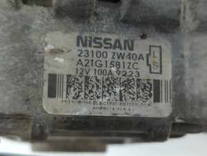 2009 Nissan Sentra Alternator Replacement Generator Charging Assembly Engine OEM P/N:A2TG1581ZC 23100 ZW40A Fits OEM Used Auto Parts