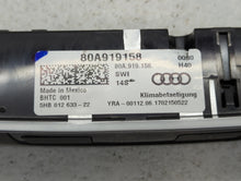 2018-2021 Audi Q5 Climate Control Module Temperature AC/Heater Replacement P/N:80A919158 Fits Fits 2017 2018 2019 2020 2021 OEM Used Auto Parts