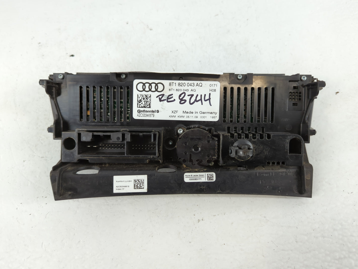 2008-2013 Audi A5 Climate Control Module Temperature AC/Heater Replacement P/N:8T1 820 043 AQ Fits OEM Used Auto Parts - Oemusedautoparts1.com