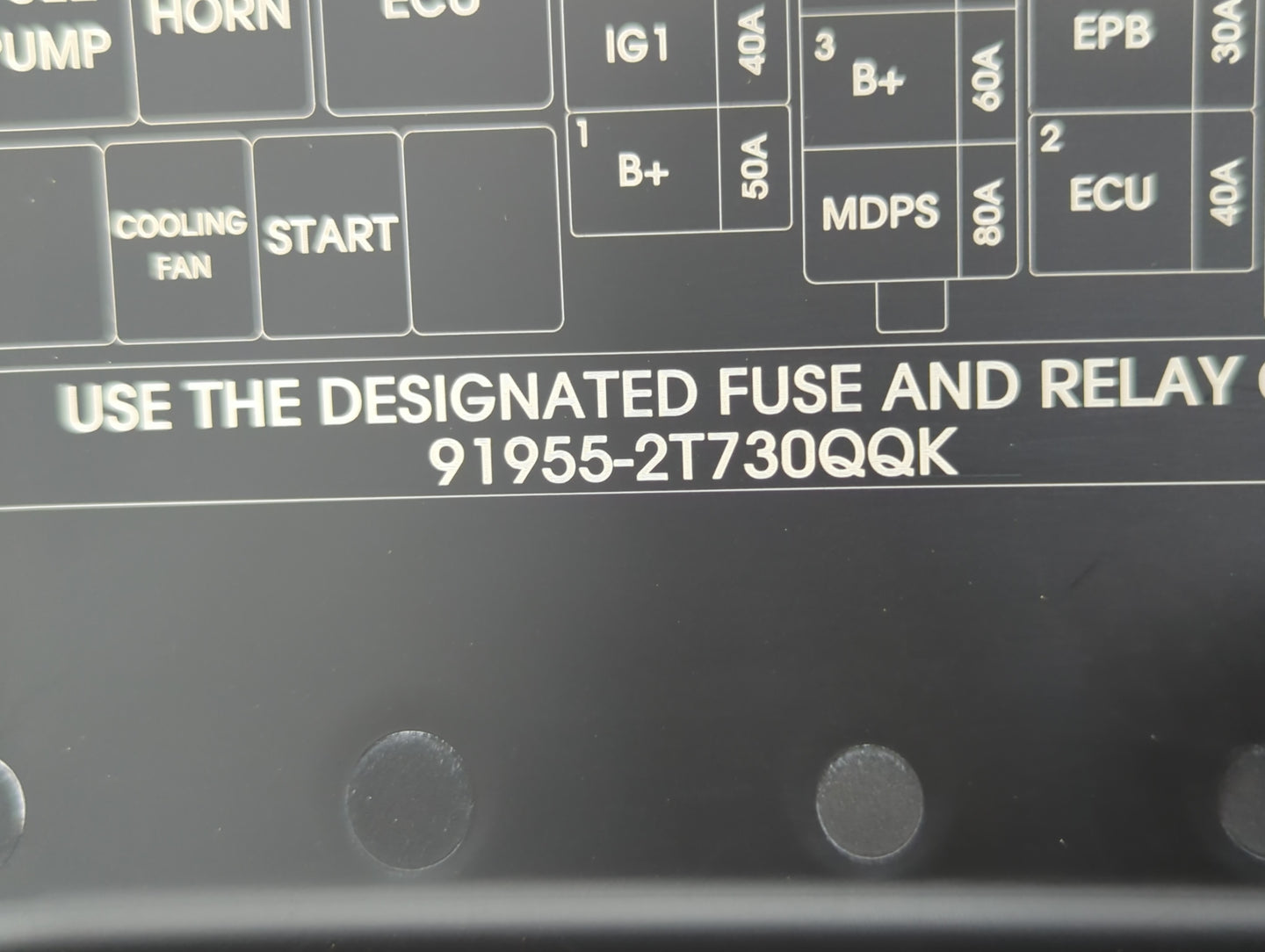 2014-2015 Kia Optima Fusebox Fuse Box Panel Relay Module P/N:91955-2T730QQK Fits Fits 2014 2015 OEM Used Auto Parts - Oemusedautoparts1.com