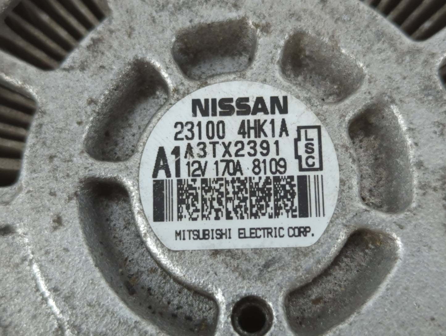 2016-2020 Infiniti Q50 Alternator Replacement Generator Charging Assembly Engine OEM P/N:A3TX2391 23100 4HK1A Fits OEM Used Auto Parts - Oemusedautoparts1.com