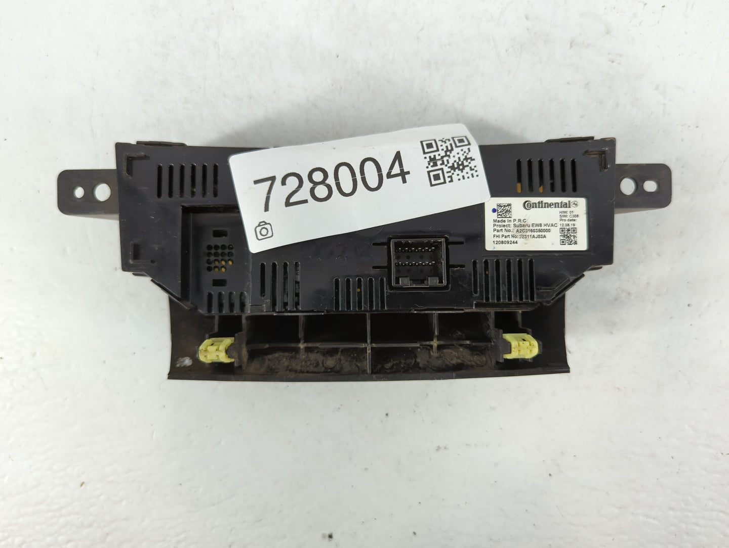 2010-2014 Subaru Legacy Climate Control Module Temperature AC/Heater Replacement P/N:A2C3160350000 Fits OEM Used Auto Parts - Oemusedautoparts1.com