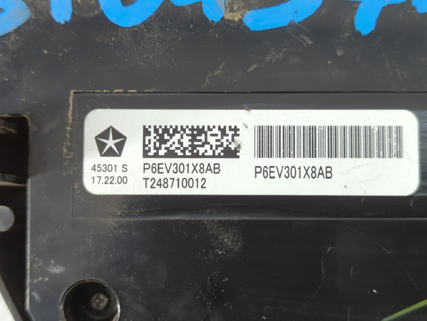 2018-2020 Chrysler Pacifica Climate Control Module Temperature AC/Heater Replacement P/N:T248710012 P6EV301X8AB Fits OEM Used Auto Parts - Oemusedautoparts1.com