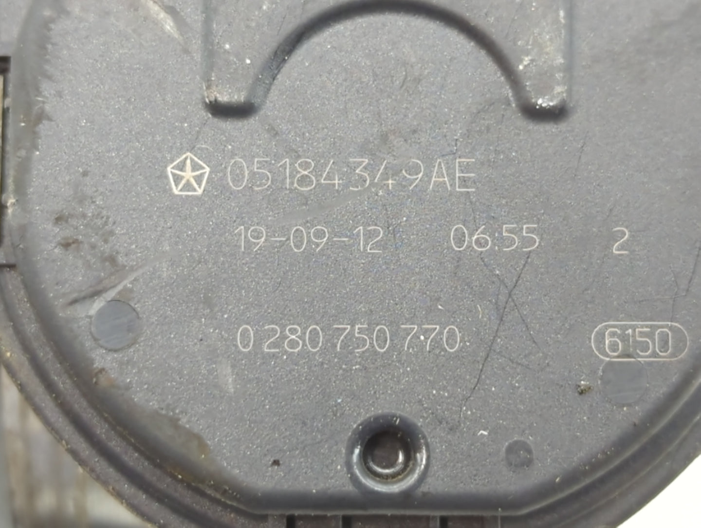 2014-2022 Dodge Durango Throttle Body P/N:0 280 750 770 05184349AE Fits OEM Used Auto Parts - Oemusedautoparts1.com