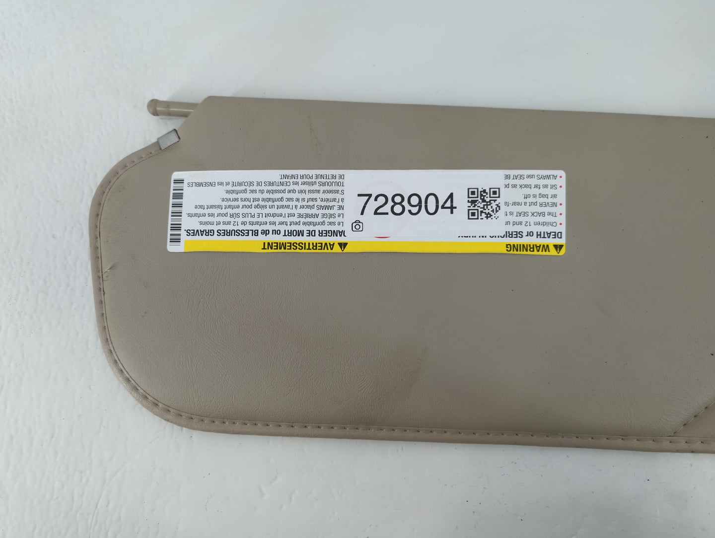 2003-2021 Chevrolet Express 2500 Sun Visor Shade Replacement Passenger Right Mirror Fits OEM Used Auto Parts - Oemusedautoparts1.com