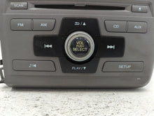 2012 Honda Civic Radio AM FM Cd Player Receiver Replacement P/N:39100-TR0-A315-M1 Fits OEM Used Auto Parts