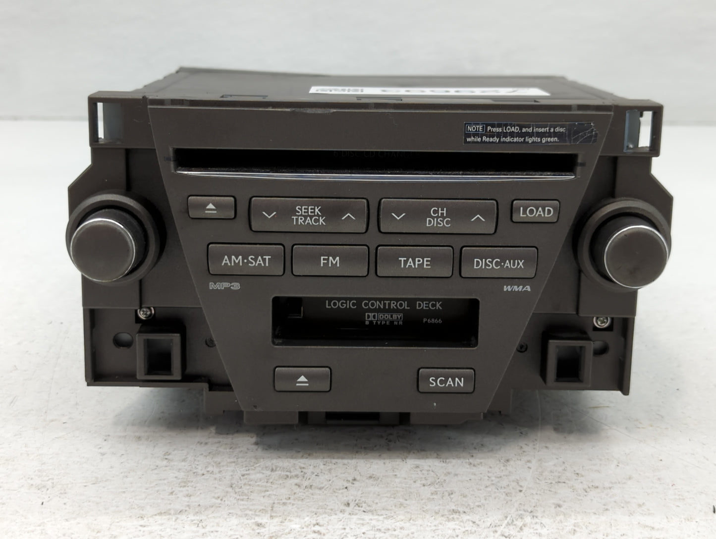 2007-2009 Lexus Es350 Radio AM FM Cd Player Receiver Replacement P/N:86120-33730-2 Fits Fits 2007 2008 2009 OEM Used Auto Parts - Oemusedautoparts1.com