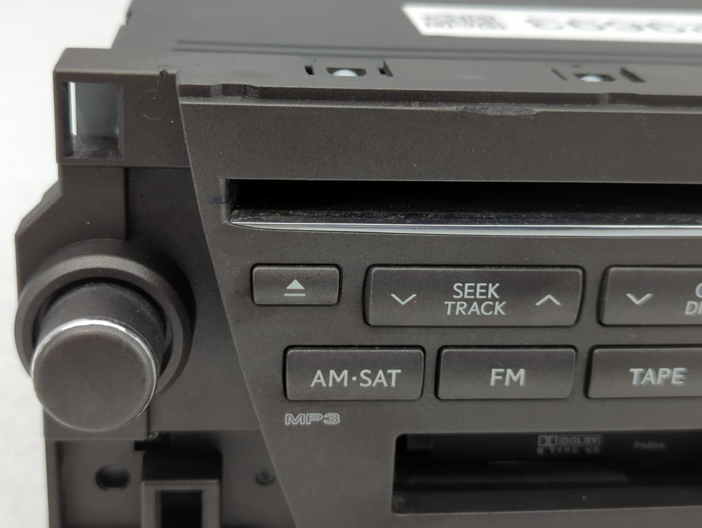 2007-2009 Lexus Es350 Radio AM FM Cd Player Receiver Replacement P/N:86120-33730-2 Fits Fits 2007 2008 2009 OEM Used Auto Parts - Oemusedautoparts1.com