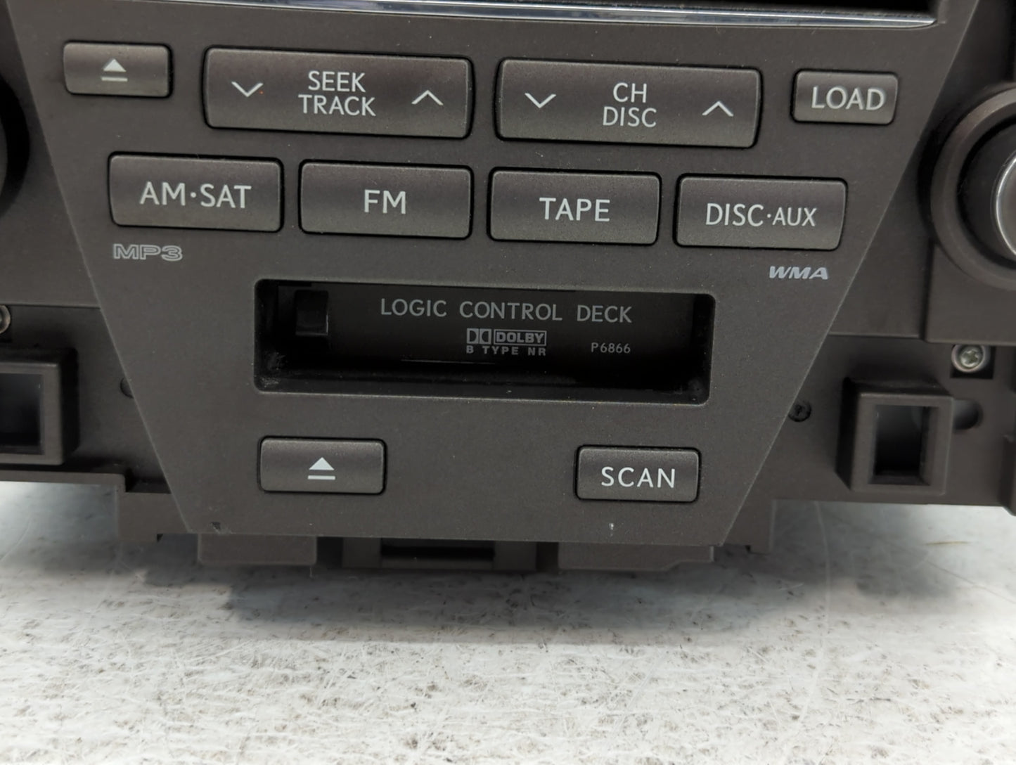 2007-2009 Lexus Es350 Radio AM FM Cd Player Receiver Replacement P/N:86120-33730-2 Fits Fits 2007 2008 2009 OEM Used Auto Parts - Oemusedautoparts1.com