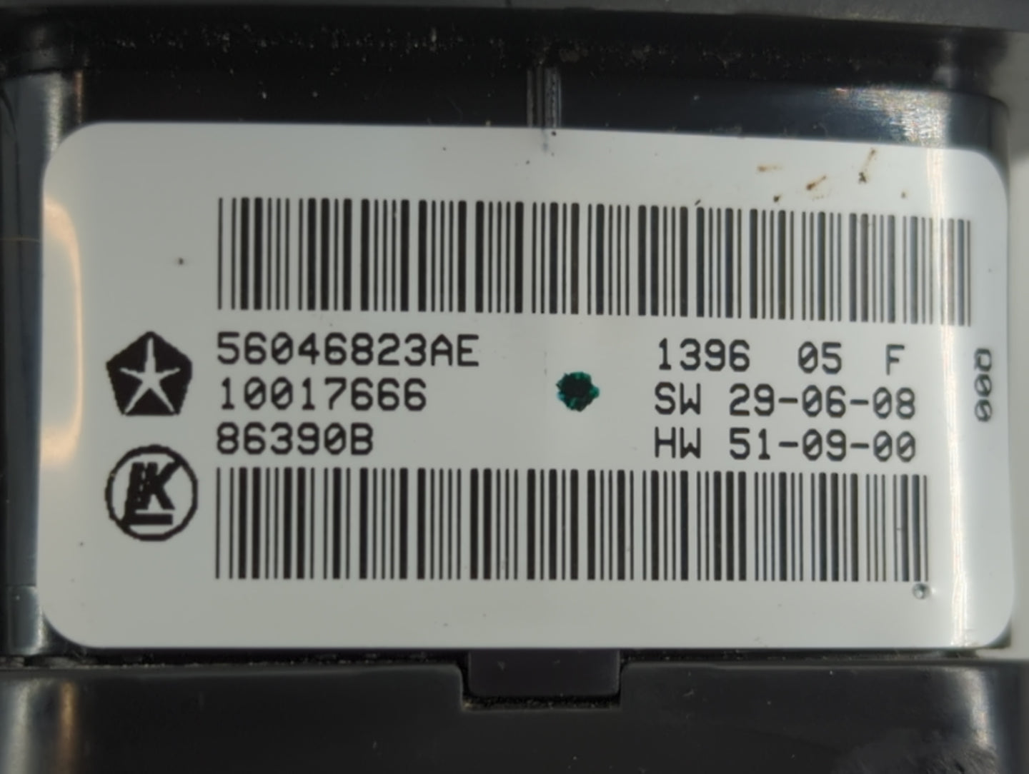 2016 Dodge Ram 1500 Master Power Window Switch Replacement Driver Side Left P/N:56046823AE Fits Fits 2017 2018 2019 2020 2021 2022 OEM Used Auto Parts - Oemusedautoparts1.com