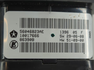 2016 Dodge Ram 1500 Master Power Window Switch Replacement Driver Side Left P/N:56046823AE Fits Fits 2017 2018 2019 2020 2021 2022 OEM Used Auto Parts