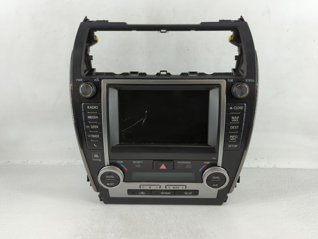 2012 Toyota Camry Radio AM FM Cd Player Receiver Replacement P/N:86100-06040 Fits Fits 2005 2006 OEM Used Auto Parts