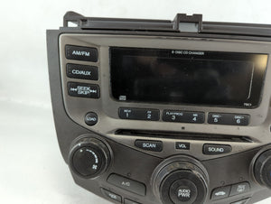 2003-2007 Honda Accord Radio AM FM Cd Player Receiver Replacement P/N:39175-SDA-A120-M2 Fits Fits 2003 2004 2005 2006 2007 OEM Used Auto Parts