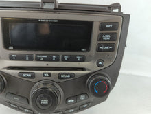 2003-2007 Honda Accord Radio AM FM Cd Player Receiver Replacement P/N:39175-SDA-A120-M2 Fits Fits 2003 2004 2005 2006 2007 OEM Used Auto Parts