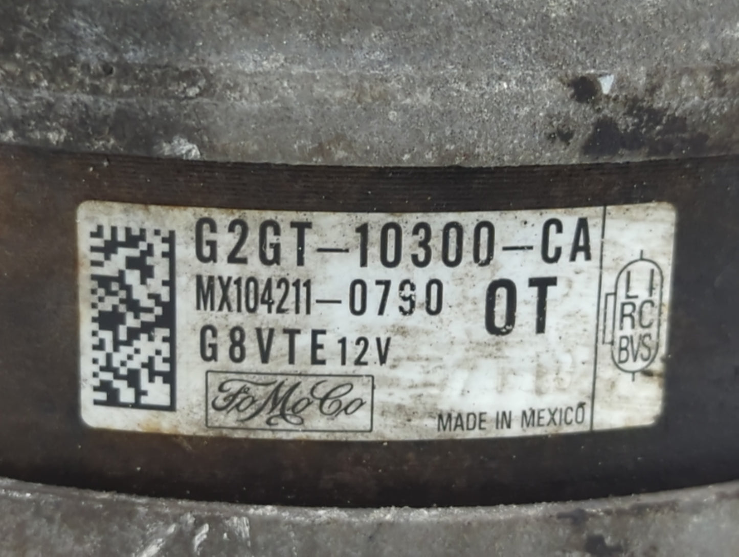 2011-2022 Dodge Charger Alternator Replacement Generator Charging Assembly Engine OEM P/N:G2GT-10300-CA Fits OEM Used Auto Parts - Oemusedautoparts1.com