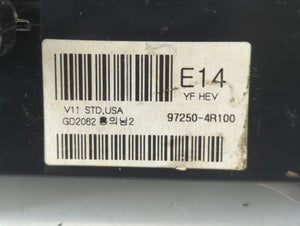 2011-2013 Hyundai Sonata Climate Control Module Temperature AC/Heater Replacement P/N:97250-4R100 Fits Fits 2011 2012 2013 OEM Used Auto Parts