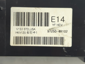 2011-2013 Hyundai Sonata Climate Control Module Temperature AC/Heater Replacement P/N:97250-4R102 Fits Fits 2011 2012 2013 OEM Used Auto Parts