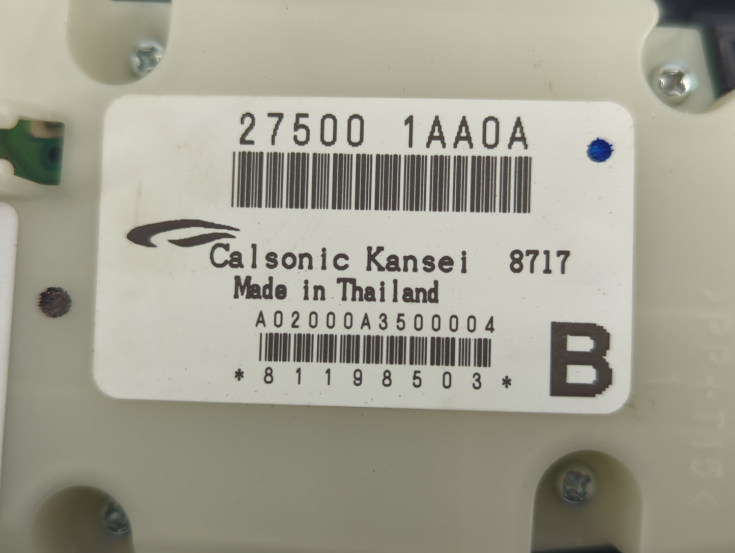 2009 Nissan Murano Climate Control Module Temperature AC/Heater Replacement P/N:27500 1AA0A Fits OEM Used Auto Parts - Oemusedautoparts1.com