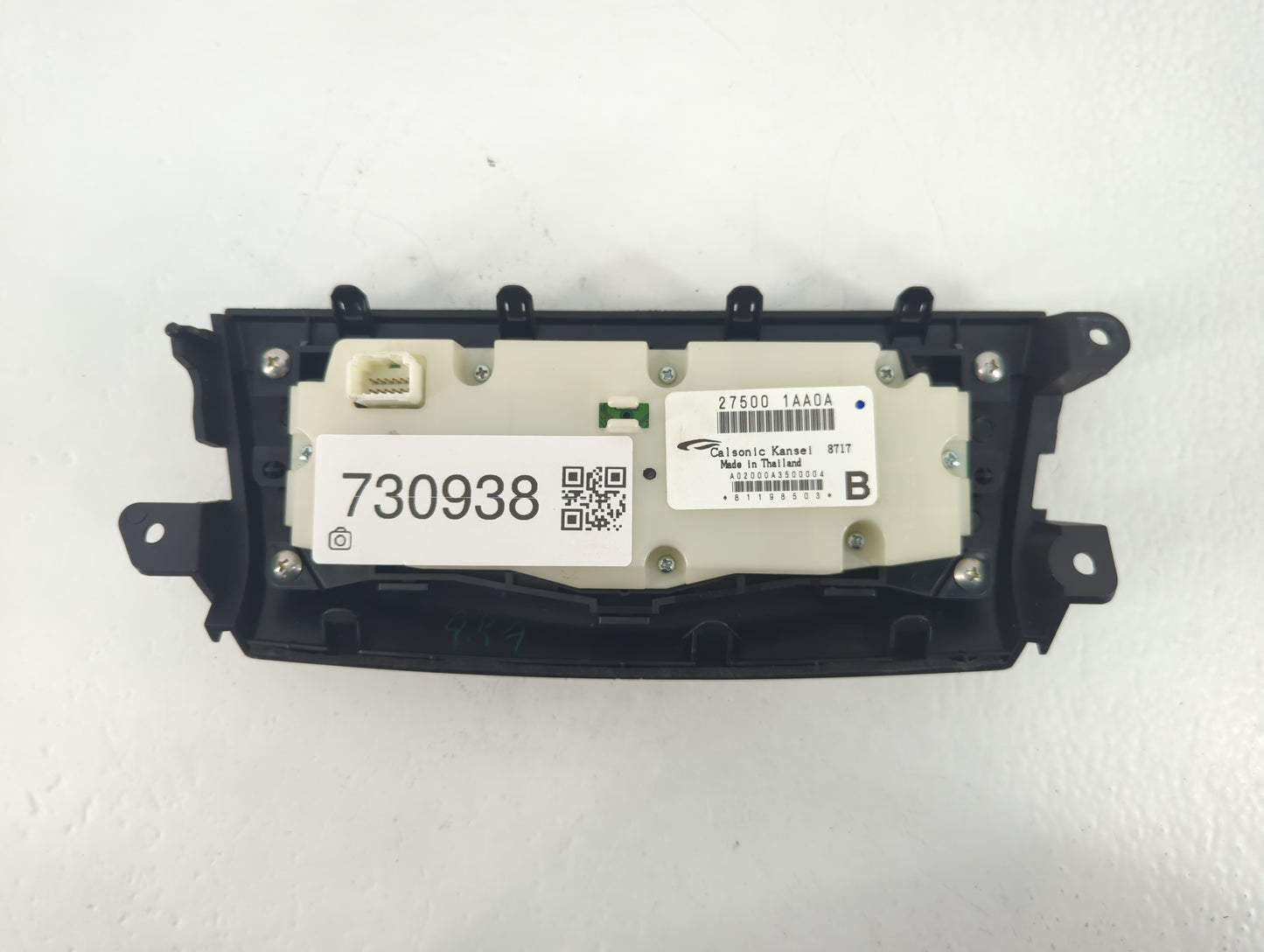 2009 Nissan Murano Climate Control Module Temperature AC/Heater Replacement P/N:27500 1AA0A Fits OEM Used Auto Parts - Oemusedautoparts1.com