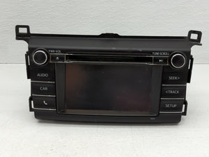 2016-2018 Toyota Rav4 Radio AM FM Cd Player Receiver Replacement P/N:86140-42110 Fits Fits 2016 2017 2018 OEM Used Auto Parts