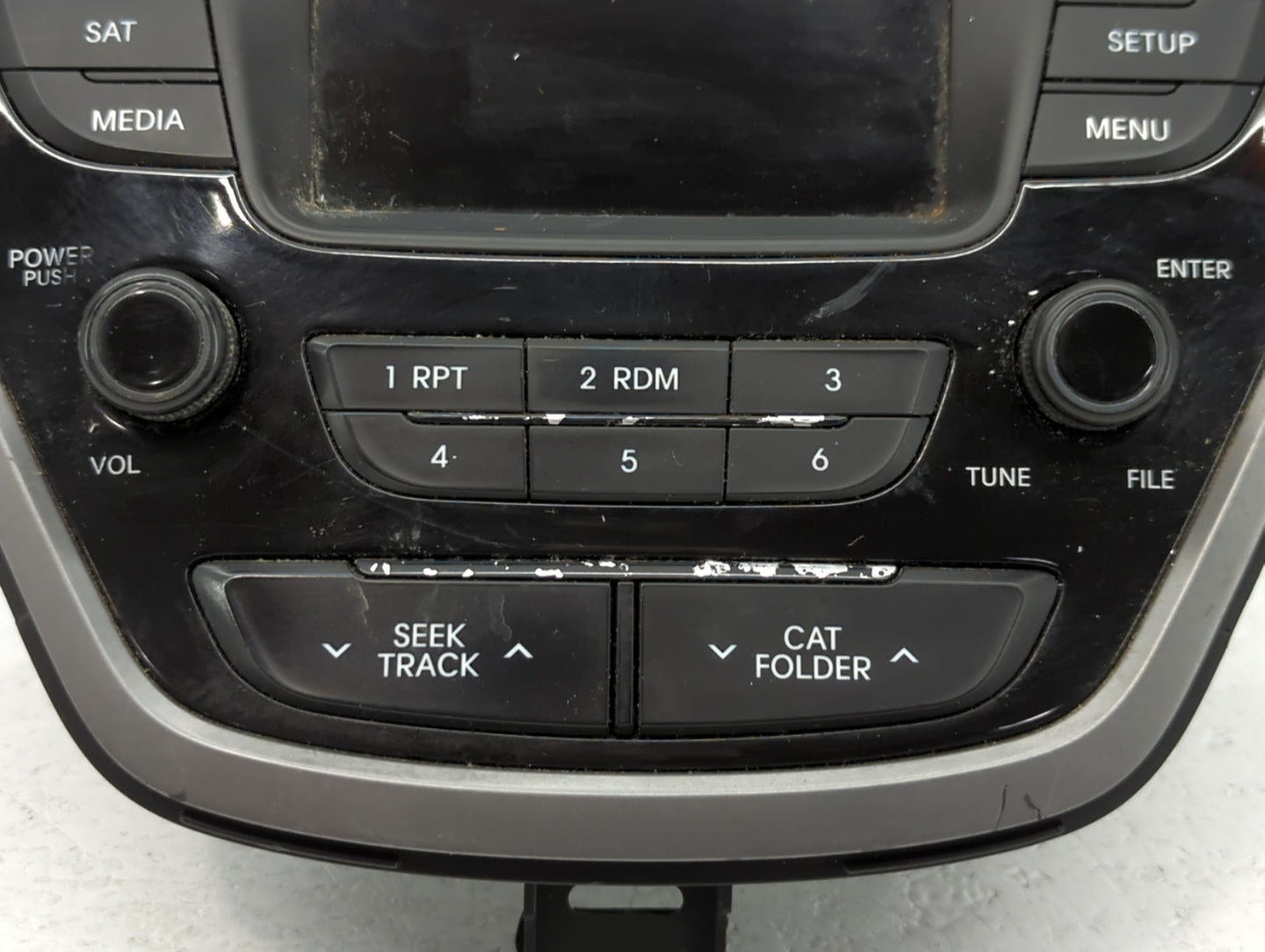 2014-2016 Hyundai Elantra Radio AM FM Cd Player Receiver Replacement P/N:96170-3X156GU Fits Fits 2014 2015 2016 OEM Used Auto Parts - Oemusedautoparts1.com